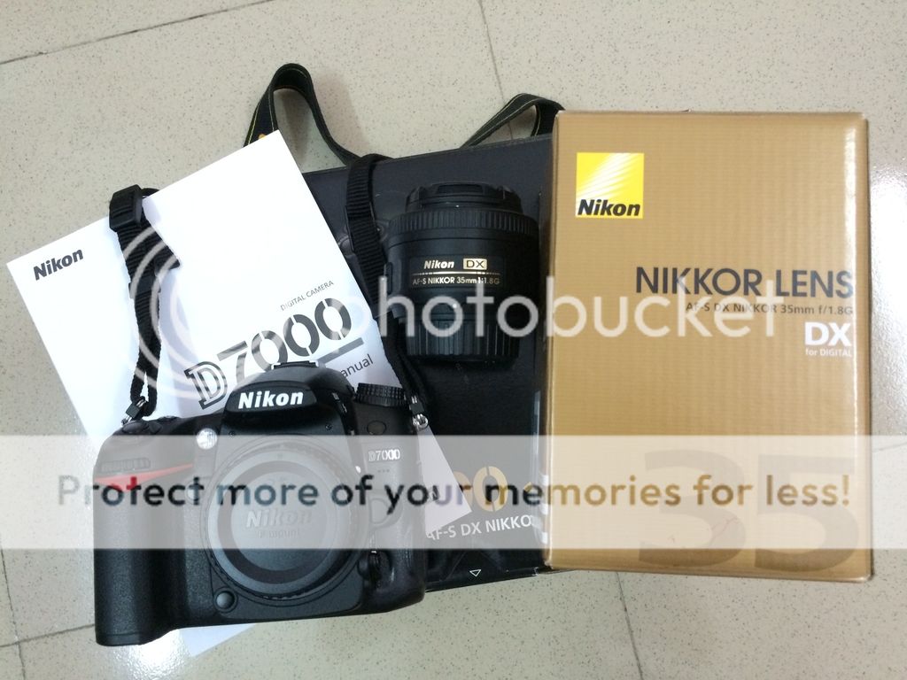 Cần tiền gấp thanh lý cả bộ D7000 + AF-S 35mm f/1.8G + Phụ kiện