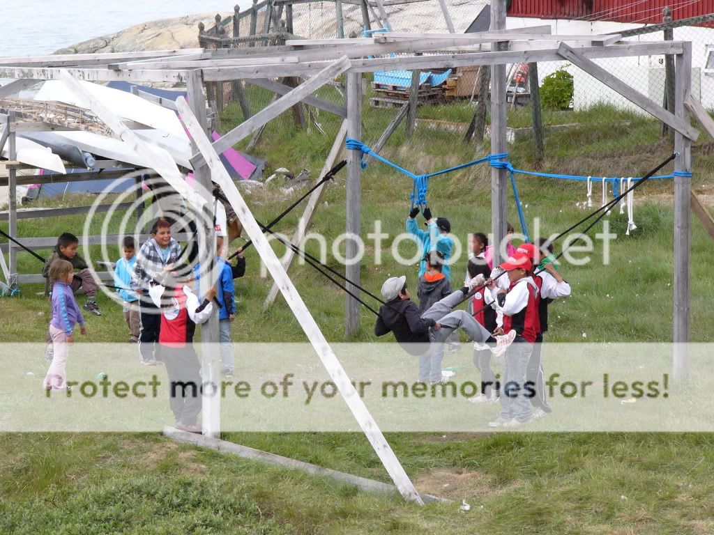 kids playing on ropes